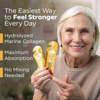 12,000mg Marine Collagen Liquid Shots| High Strength Hydrolyzed Marine Collagen Peptides w/Hyaluronic Acid & Vitamin C for Skin, Hair & Joints | Mango, 14 Daily Servings 30ml