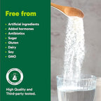 Organika Enhanced Hydrolyzed Collagen Peptides Powder: Easy Absorption Unflavored Collagen Powder for Skin, Hair, Nails, Joints, Muscles, & Gut - Keto, GMO-Free, Grass-Fed (1.1 Pounds)