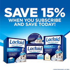 Lactaid Fast Act Lactose Intolerance Relief Chewables with Natural Lactase Enzyme to Prevent Gas, Bloating & Diarrhea Due to Lactose Sensitivity, On-the-Go, Vanilla Twist Flavor, 60 x 1 ct