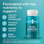 A Day Women's Active Metabolism Daily Essential,Multivitamin for Women,Metabolism Support,Vitamins for Women with All 8 B-Vitamins,Vitamin D,Magnesium & More,120 Count (Pack of 2)