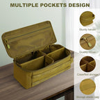 First Aid Bag Empty Pill Box Organizer,Tactical Medical Bag Case,Portable EDC Travel Medicine Pill Bottle Organizer (Brown)