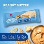 Atkins Peanut Butter Protein Wafer Crisps, Protein Dessert, 4g Net Carb, 1g Sugar, Keto Friendly, 5 Count
