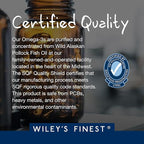 Wiley's Finest Wild Alaskan Fish Oil Peak EPA - Triple Strength Peak EPA & DHA Supplement - 1000mg Fish Oil - Omega-3s for Joint Health Support - 120 Softgels (120 Servings)