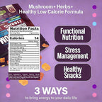 Organic Functional Mushroom Gummies with Ashwagandha | 2500MG | 20% More Gummies | Vegan, Gluten-Free, Non-GMO | 80 Count