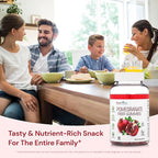 Pharmvista Pomegranate Fiber Gummies for Adults & Kids 100mg - Gluten Free Vegan Pomegranate Supplement Rich in Dietary Fiber Chewables Gummies- 90 Count