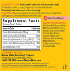 Nature Made Super C, Vitamin C and Zinc with Vitamin D3, Dietary Supplement for Immune Support, 60 Tablets, 60 Day Supply