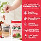 Country Farms Super Greens Berry Flavor, 50 Organic Foods, USDA Drink Mix, Multicolor, Multi, 40 Servings, 21 Oz, 2 Pack
