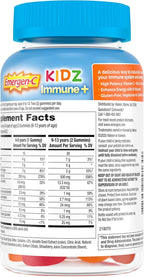 Emergen-C Kidz Vitamin C Immune Support Gummies Fun-Tastic Fruit 44CT Includes Zinc, Manganese, B Vitamins and Vitamin D for Back to School Essentials, (Pack of 2)