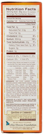 Blue Diamond Almonds Nut Thins, Cheddar Cheese, 4.25 Oz (Pack of 4)
