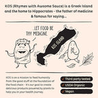 KOS Plant Based Protein Powder, Chocolate USDA Organic - Low Carb Pea Protein Blend, Vegan Superfood with Vitamins & Minerals - Keto, Soy, Dairy Free - Meal Replacement for Women & Men - 15 Servings