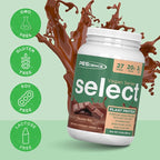 PEScience Select Vegan Protein Powder, Plant Based Protein Powder, Amazing Taste, Smooth Texture, Pea and Brown Rice Blend, Dairy Free, Lactose Free, Gluten Free - Chocolate Bliss, 27 Servings