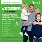 VITINITY Super Greens Multivitamin Gummies | Made with 30 Real Superfood Veggies, Herbs, Fruit for Adults & Kids to Boost Immunity, Skin & Gut Health | Non-GMO, Gluten-Free & Sugar-Free 30-Day Supply