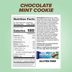Pure Protein Chocolate Mint Cookie Protein Bars – 20g Protein, 3g Sugar, 190 Calories (12 count) Low Sugar* High Protein Snack - Gluten Free - Perfect for a Healthy Snack