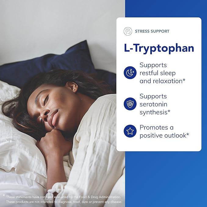 Pure Encapsulations L-Tryptophan | Amino Acid Supplement for Relaxation, Serotonin Support, PMS, and Sleep* | 180 Capsules