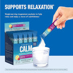Natural Vitality Calm, Magnesium Citrate Supplement, Anti-Stress Drink Mix Powder - Gluten Free, Vegan, & Non-GMO, Raspberry Lemon, 0.12 oz, 30 Packets