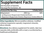 Bronson Magnesium Glycinate 200 MG per Serving Chelated for High Absorption, Gentle On Stomach, Non-GMO, 60 Vegetarian Capsules