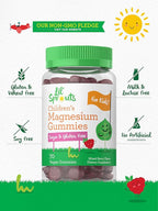 Lil' Sprouts Children's Magnesium Gummies | 70 Count | Mixed Berry Flavor | Sugar Free | Vegan, Non-GMO & Gluten Free