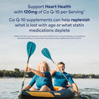 Puritan's Pride Q-Sorb™ Coenzyme CoQ10 Dietary Supplement for Heart Health, Oral Gum Health, and Healthy Aging Support, Plus Red Yeast Rice for Improved Digestion, 120 Rapid Release Softgels