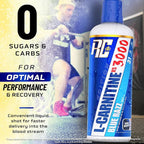 Ronnie Coleman Signature Series L-Carnitine XS 3000 Liquid, Amino Acids Metabolism and Lean Muscle Strength Support, Stimulant Free, Sugar Free, Zero Carbs, Blue Razz, 16 Oz