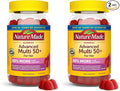 Nature Made Advanced Multivitamin Gummies 50 + for Her, Womens Multivitamins Gummies with Magnesium Citrate, Vitamin D3, Zinc, Calcium and All 8 B Vitamins, 28 Day Supply, 84 Count (Pack of 2)