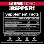 JNX SPORTS The Ripper! Fat Burner Pre Workout for Men & Women – Thermogenic Fat Burning Powder & Appetite Suppressant, Boost Energy & Endurance – Watermelon Candy, 30 Servings