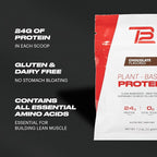TB12 Plant Based Protein Powder by Tom Brady, 24g of Vegan Pea Protein, Low Sugar, Low Carb, Non-GMO, Keto Friendly, Paleo, Sugar Free, Chocolate Flavor (1.12 Ounce / 12 Pack)