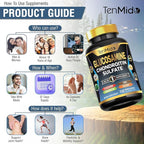 Glucosamine Chondroitin MSM Supplement - 12in1 Formula - Combine with Turmeric, Hyaluronic Acid, Boswellia, Omega-3, Bromelain, Ginger, and More - Joint Health Support - 150 Capsules