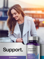 Horbäach Probiotic for Women with Cranberry | 90 Vegetarian Capsules | Dietary Supplement with 14 Probiotic Strains | Non-GMO, Gluten Free Supplement