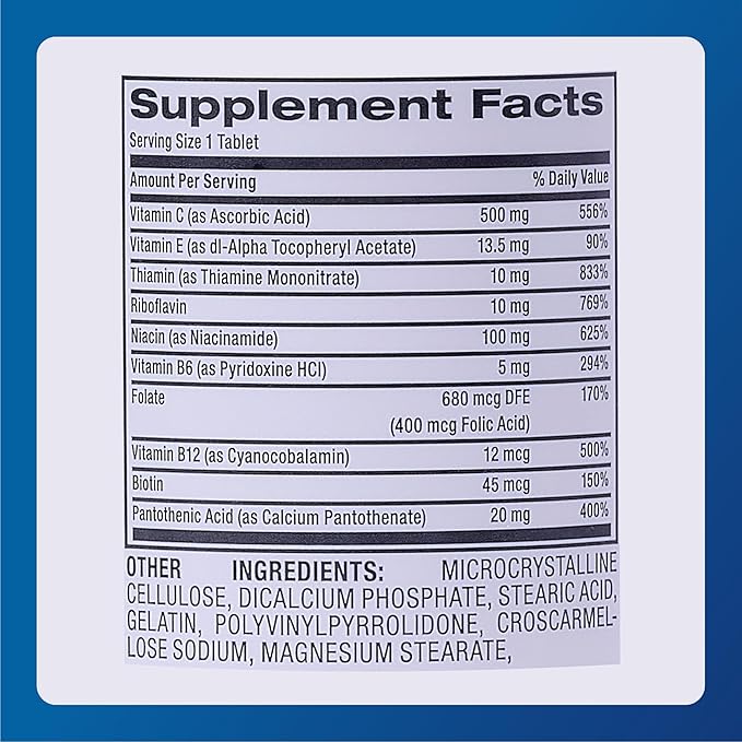 MAJOR Stress Formula - High Potency Stress Formula Vitamins - Dietary Supplement - 60 Tablets