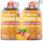Vitamin B2 Gummies | Riboflavin 400mg for Adults and Kids | with Magnesium & CoQ10 for Energy & Migraine Relief | Sugar Free B2 Vitamin VIT B | Non GMO, Vegan, 120 Count