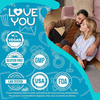 Love You Collagen Complex – Types I, II, III, V & X – Hair, Skin, Nails, Joints & Gut Support – Hydrolyzed Bovine Collagen Peptides – Grass-Fed, Non-GMO, 120 Capsules, USA Made