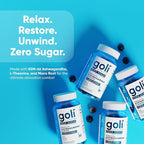 Goli Zero Sugar Ashwagandha Gummies with KSM-66, L-Theanine, Maca and Vitamin D - No Sugar Alcohols - Vegan, Keto-Friendly, Non-GMO