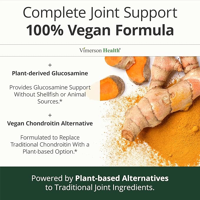 Glucosamine Chondroitin MSM – Joint Support Supplement for Women and Men with Glucosamine Sulfate 1500 mg, Chondroitin and MSM – for Cartilage, Joint Health and Flexibility – 180 Capsules, Vegan
