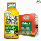 Vitamin Energy Immune+ Extra Strength Energy Shot Mango 24 Pack, 260mg Natural Caffeine, B-Vitamins, Citicoline, Green Tea, Immunity & Focus Support, Zero Sugar, Gluten-Free 1.93 fl oz