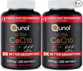 Qunol Ultra CoQ10 100mg, 3x Better Absorption, Patented Water and Fat Soluble Natural Supplement Form of Coenzyme Q10, Antioxidant for Heart Health, 240 Count Softgels