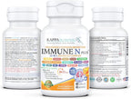 (90 Capsules), NAC 600mg, Quercetin 1,000mg, Vitamin C 500mg, Zinc 50mg, Vitamin D3 5,000iu, Selenium, Copper, Acerola, Ginger, Rutin, Citrus Bioflavonoids, Rose Hips, Echinacea, Immune N Plus 15 in 1