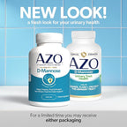 AZO D Mannose Urinary Tract Health, Cleanse, Flush & Protect The Urinary Tract, No.1 Pharmacist Recommended Brand, Clinical Strength, Non-GMO, 120 Count