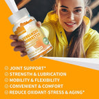Nutravita Glucosamine Chondroitin Gummies with MSM & Elderberry Extra Strength - Joint Support, Antioxidant Immune Support Supplement for Adults, Men & Women.60 Orange Chews