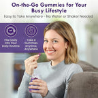 Protein Gummies – 12g High Protein Snack, Grape Twist Flavor, No Added Sugar, Whey Protein Gummies, Supports Muscle Recovery, Post Workout Supplement (60 Gummies)