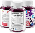 DR. MORITZ Sugar-Free Calm Magnesium Gummies for Kids and Adults - Non-GMO Magnesium Citrate Gummies - Blueberry Flavor - 2-Pack (60 Count)