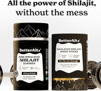 Better Alt Ultimate Power Up Duo | Shilajit Gummies + Shilajit Gold+ Honey Sticks | 3rd-Party Lab Tested | 1 Month Pack - Helps Boost Energy