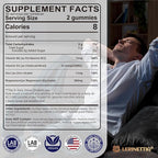 Magnesium Glycinate 500mg/250mg for Adults Teens - Plus D3,B6 & Zinc - Magnesium Glycinate Gummies,High Absorption - Support for Relaxation,Brain,Bone & Immunity Health - Sugar Free - 120Cts