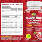 Magnesium Glycinate Gummies,240 Count Magnesium Complex Supplement |Sleep, Calm & Relaxation Support|High Absorption MagnesiumGummies for Women, Men & Family|Gluten-Free