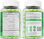 Organic Super Greens Daily Superfood Gummies + Probiotics, Spirulina, Chlorella Spinach Broccoli, Prebiotic Fiber, Mushroom -Rich in Vitamins & Antioxidants - Digestive, Focus, Energy, No Sugar, 60Cts