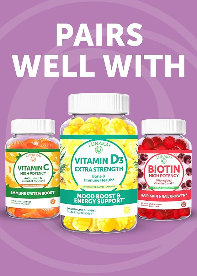 Lunakai USA Made 17-in-1 Prenatal Vitamins for Women with Iron & Folic Acid – Delicious Daily Prenatal Gummies for Maternal Wellness Support, 60ct