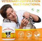 Natural Dog Dental & Supplement Powder, Plaque & Tartar Control with Glucosamine, Omega-3, Probiotics & Vitamin E for Joint, Beef Liver Flavour, Digestion & Fresh Breath
