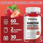 Magnesium Taurate Gummies, 1000mg Complex Magnesium Taurate Glycinate Citrate Gummies -High Absorption & Sugar Free, Muscle,Sleep and Heart Health Support, Vegan, Gluten Free, 60 Counts