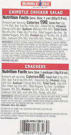 Bumble Bee Snack On The Run Chipotle Chicken Salad with Crackers Kit, 3.5 oz (Case of 12) - Ready to Eat, Spoon Included - Shelf Stable & Convenient Protein Snack (Pack of 2)