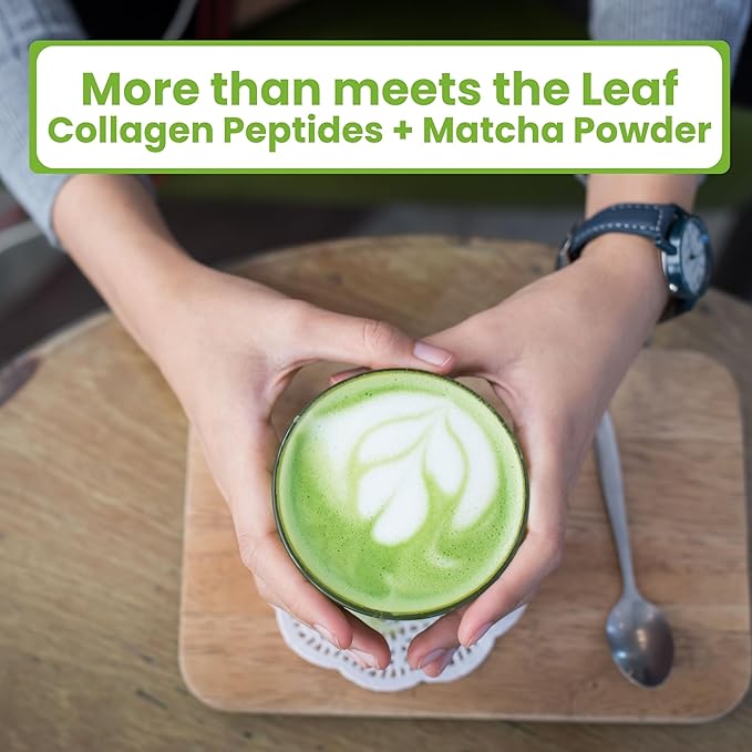 Premium Matcha Collagen Latte | Made in Japan with Special Hydrolyzed Marine Collagen and Authentic Japanese Matcha | No Artificial Sweeteners