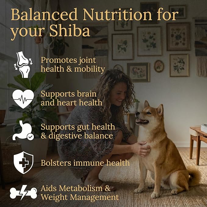 Shiba Inu Multivitamins, 90 Count, Made in the USA with Real Bacon